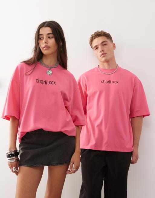 COLLUSION Unisex official Charli XCX BRAT pique boxy skater