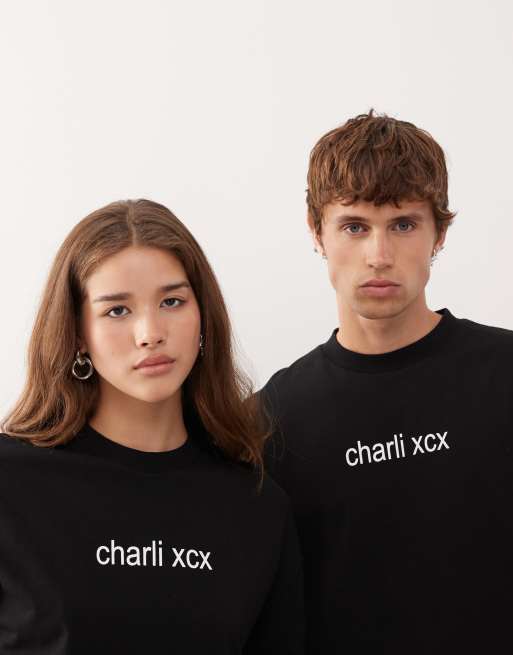 COLLUSION Unisex official Charli XCX BRAT relaxed skater fit back