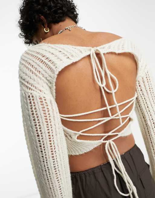 Backless jumper on sale