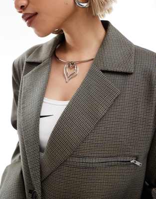 COLLUSION Unisex oversized blazer co-ord in check | ASOS