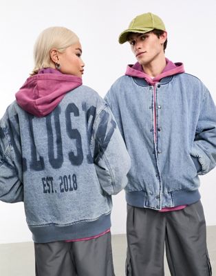 COLLUSION Unisex reversible ultimate oversized bomber jacket in