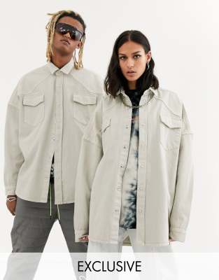 collusion oversized denim jacket