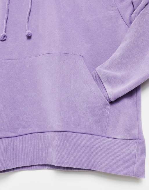 COLLUSION Unisex oversized hoodie in purple acid wash