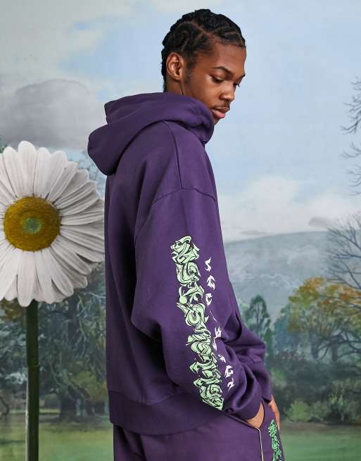 Purple discount hoodie asos