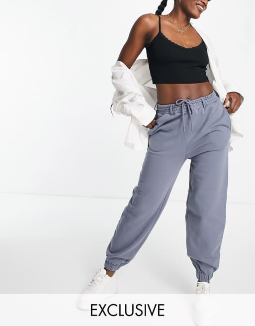 COLLUSION Unisex oversized jogger in charcoal co ord ASOS