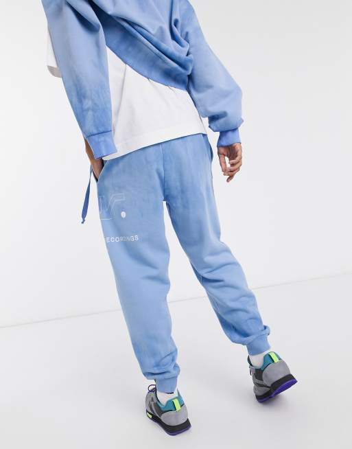 COLLUSION Unisex oversized joggers in ombre with extra long