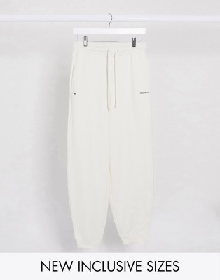 cream oversized joggers