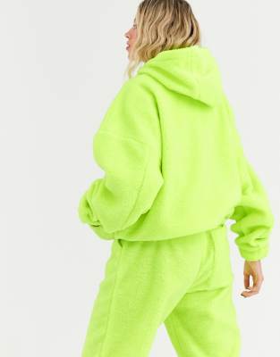 neon green oversized hoodie