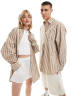 COLLUSION Unisex jumper in taupe