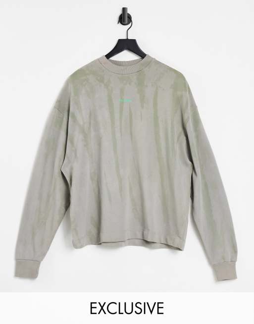COLLUSION Unisex - Oversized sweatshirt i tie-dye