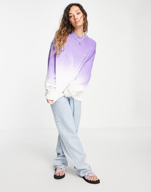 Purple cheap ombre sweatshirt