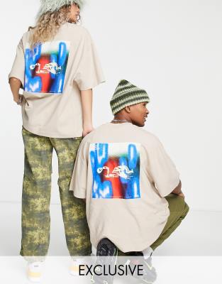 COLLUSION Unisex oversized t-shirt with print in pique - ASOS Price Checker