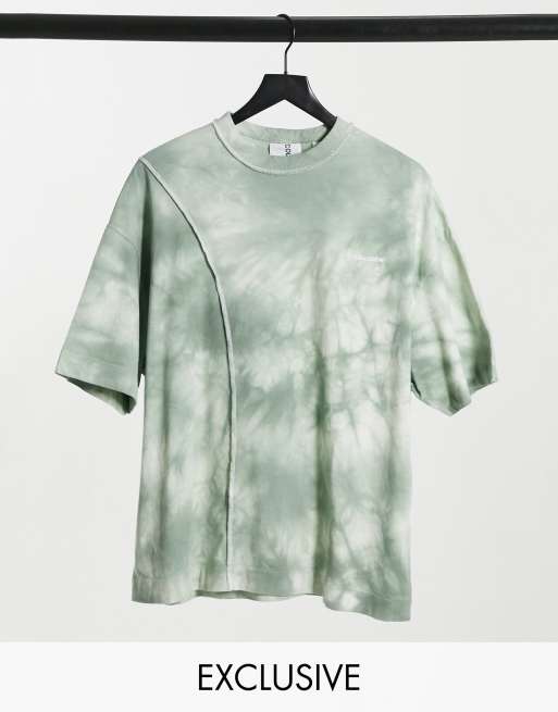 collusion unisex oversized pu shirt in black
