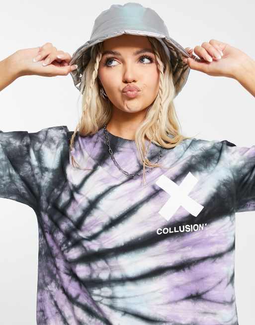 T-shirt Imprimé Tie & Dye Violet. | FR