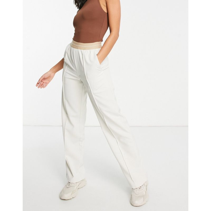 OQDAm Pantaloni da abito COLLUSION Unisex - Pantaloni ampi, bianco sporco, anni '90