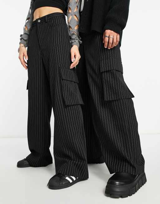 COLLUSION Tall cargo pants in black, ASOS