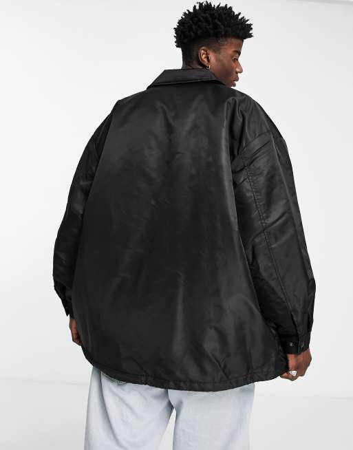 Oversized hot sale jacket black