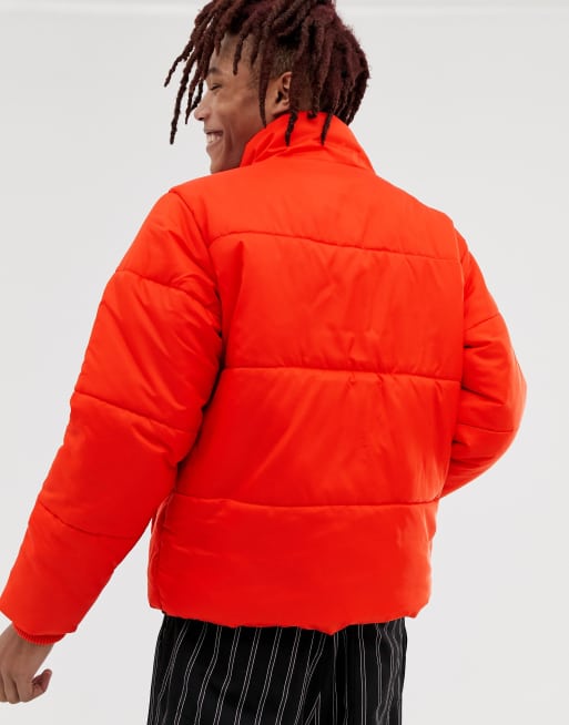 Cheap monday clearance puffer jacket orange