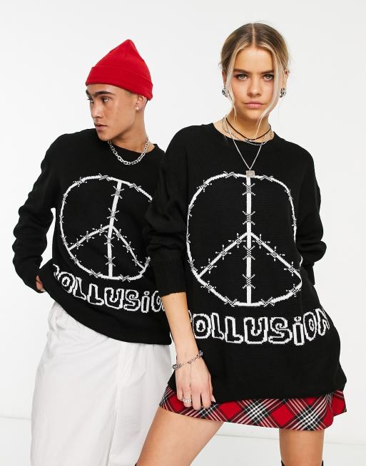 Pull discount noir marque