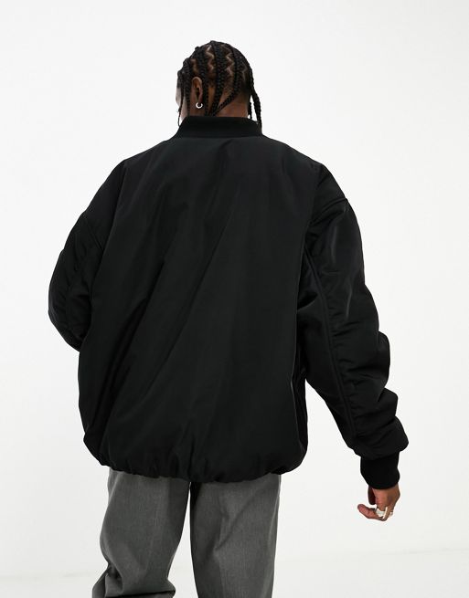 COLLUSION Unisex reversible ultimate oversized bomber jacket in