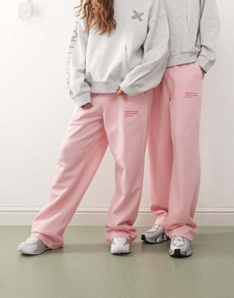 COLLUSION Unisex – Rosa, avslappnade mjukisbyxor - view 1