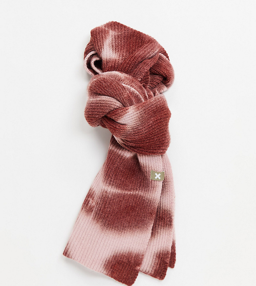 COLLUSION Unisex scarf in pink tie dye