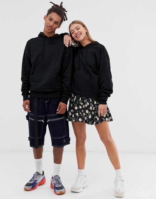 COLLUSION – Unisex – Schwarzer Kapuzenpullover, 4 von 4