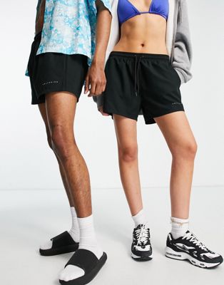 COLLUSION Unisex shorts in black