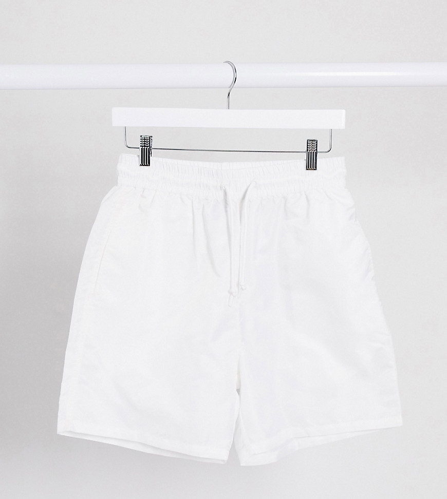 COLLUSION - Unisex - Shorts van nylon in wit