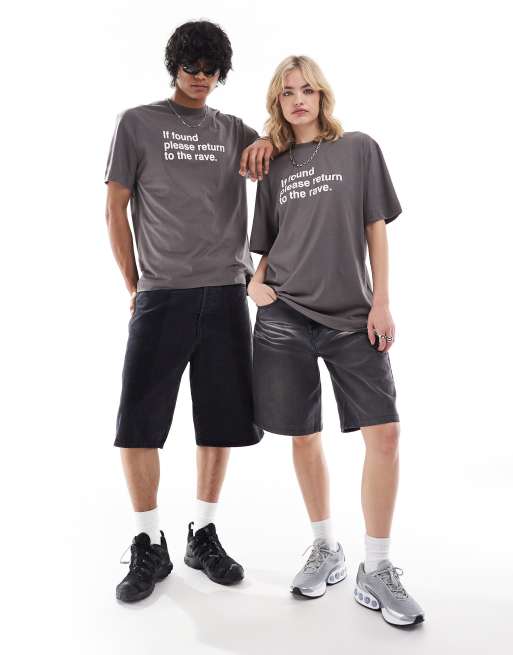 COLLUSION Unisex slogan t-shirt raver ASOS