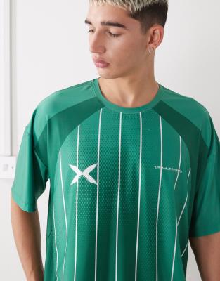Collusion Unisex Soccer Top T-shirt In Green