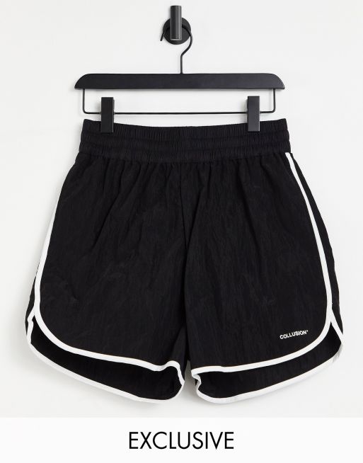 Black and white deals shorts