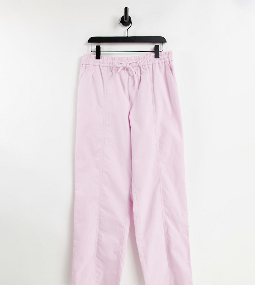 COLLUSION unisex straight leg pants in pink