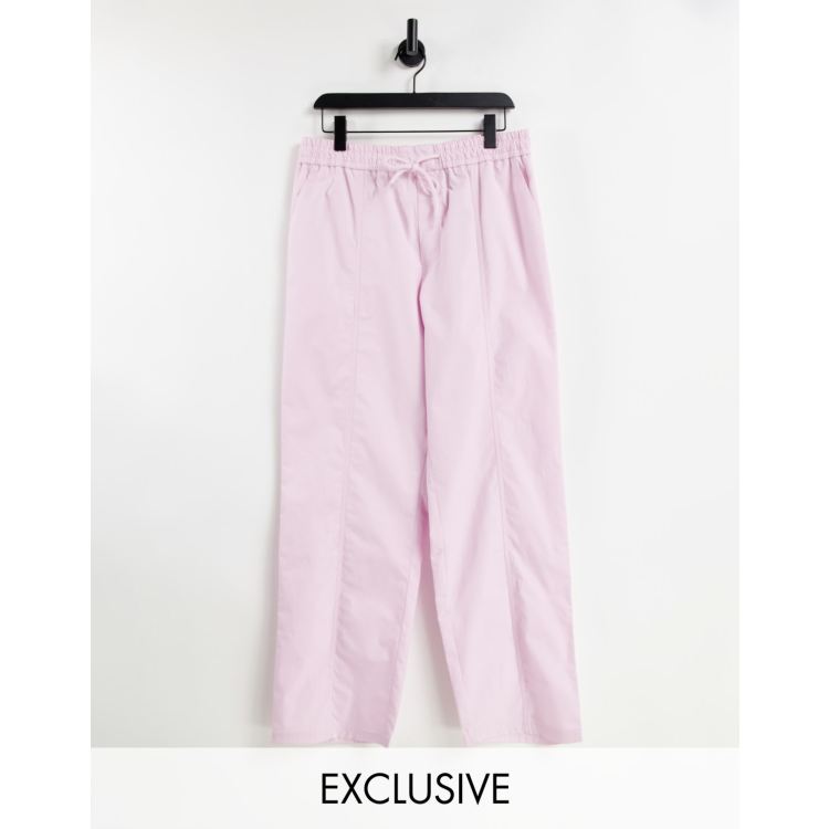 COLLUSION wide leg pink stripe pants  Pink stripes, Fashion pants, Asos  women