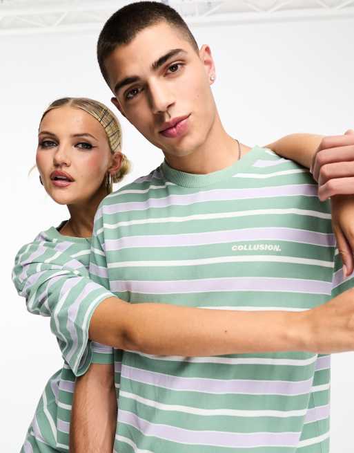 Guess originals ivy stripe hot sale tee