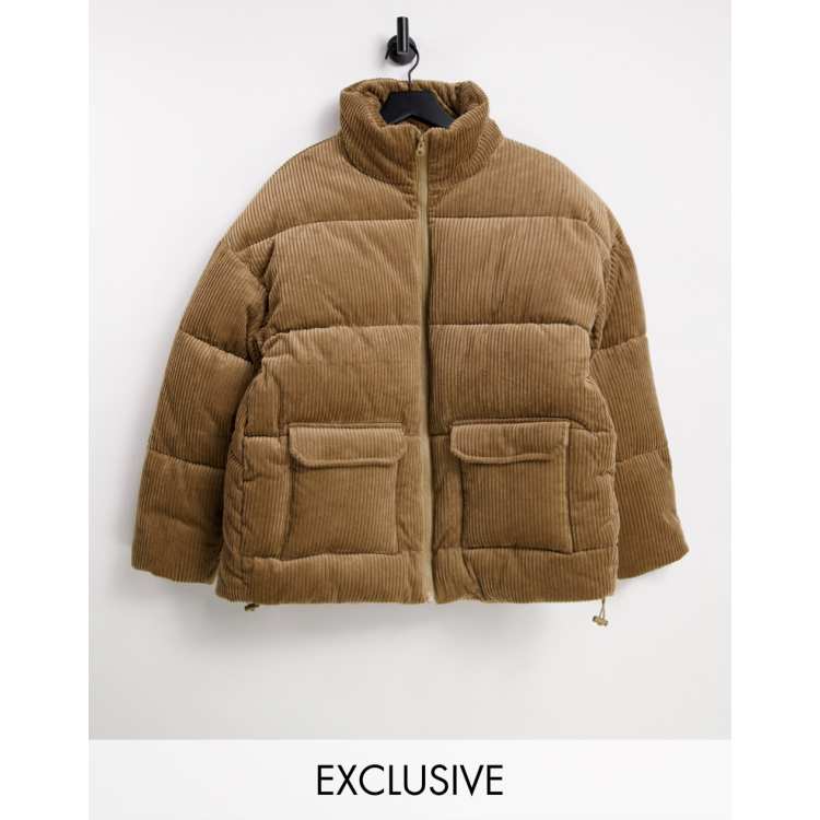 Collusion, Jackets & Coats, Beige Puffer