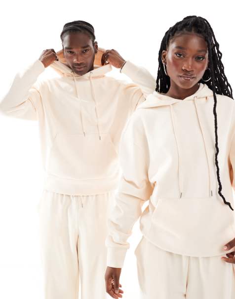 COLLUSION Unisex - Sweat à capuche d'ensemble - Écru - view 1