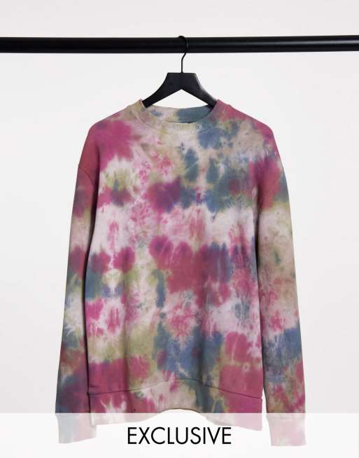 COLLUSION Unisex - Sweat à motif tie-dye - Multicolore