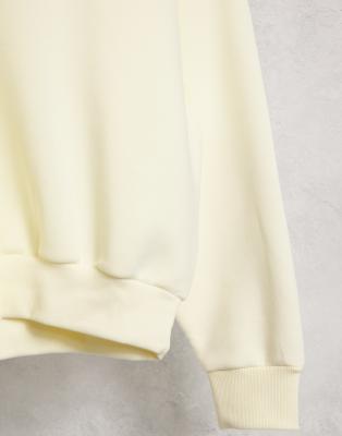 COLLUSION Unisex – Sweatshirt in Ecru 