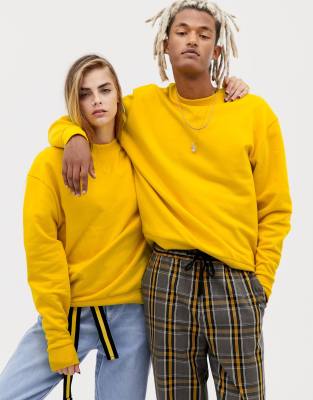 asos yellow hoodie