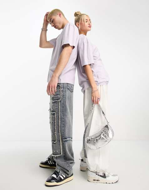 COLLUSION – Unisex – T-Shirt in Flieder - view 1