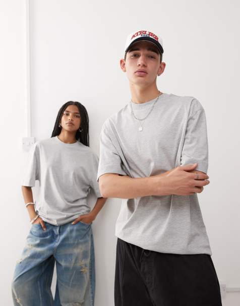 COLLUSION Unisex t-shirt in heather gray - view 1