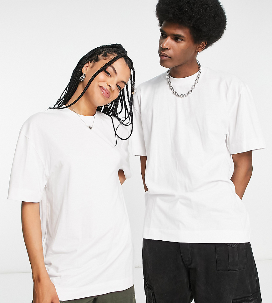 COLLUSION Unisex t-shirt in white