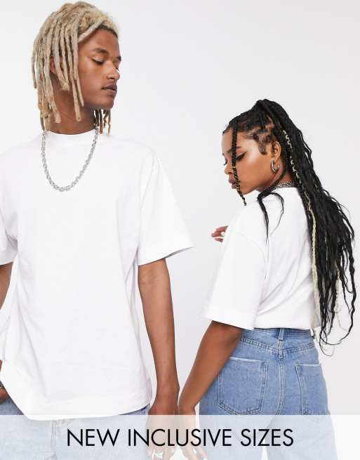COLLUSION - Unisex t-shirt in wit