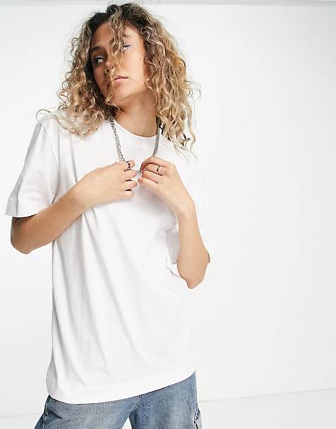 Dames Kleding voor voor Tops voor T-shirts Totême Oversized T-shirt in het Wit 