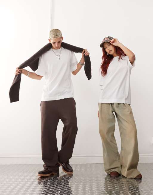 COLLUSION Unisex - T-shirt in wit, 3 van 4