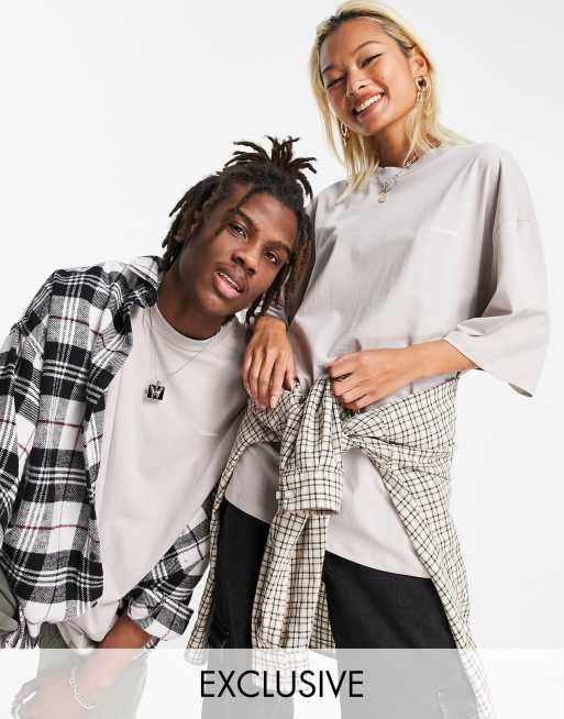 COLLUSION Unisex - T-shirt oversize color fungo