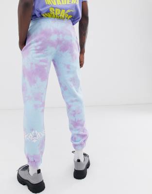 tie dye joggers mens