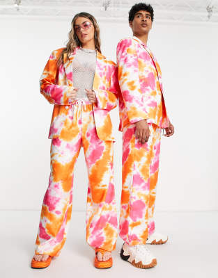 COLLUSION Unisex tie dye trousers co-ord  - ASOS Price Checker