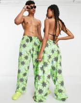 Polo Ralph Lauren drawstring Play all over print pants in dark green